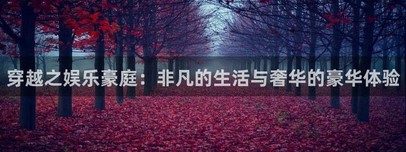 安信12注册登录：穿越之娱乐豪庭：非凡的生活与奢华的豪华体验